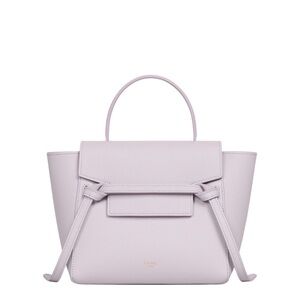 Celine Nano Belt Bag In Grained Calfskin Lavender Grey